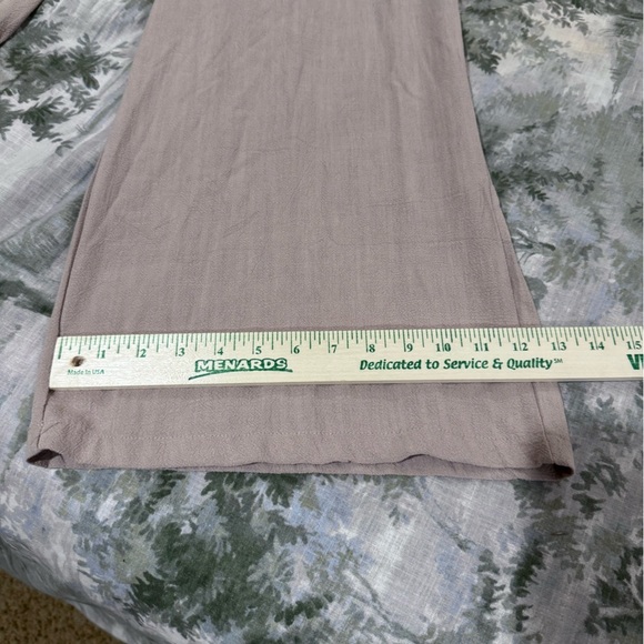 NWT Women's linen blend Wide-Leg Pants Sz l - Picture 7 of 15